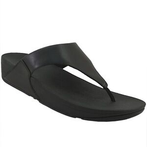 FITFLOP Lulu Platform Leather Thong Sandals, Women’s 8